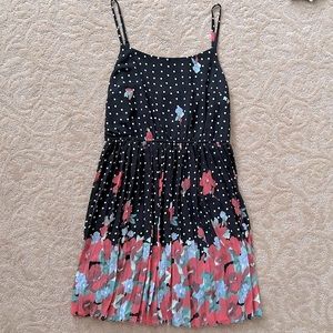 Chiffon Floral Pleated Dress